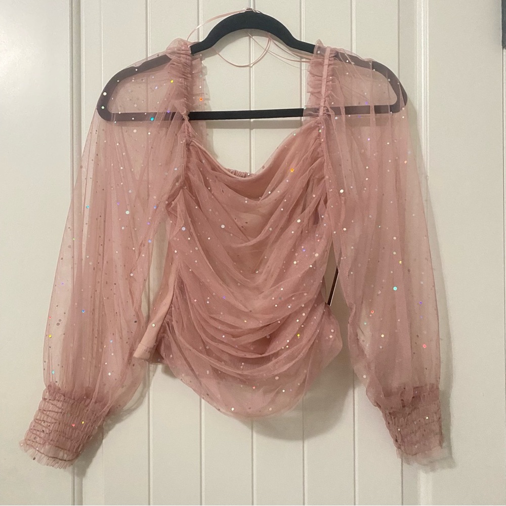 Shimmer top